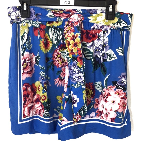 Anthropologie Pants - Maeve Womens Sz Small Floral Scarf-printed Shorts